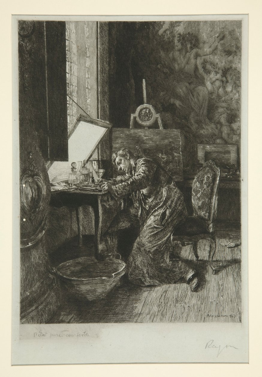 El pintor de Paul Adolphe Rajon