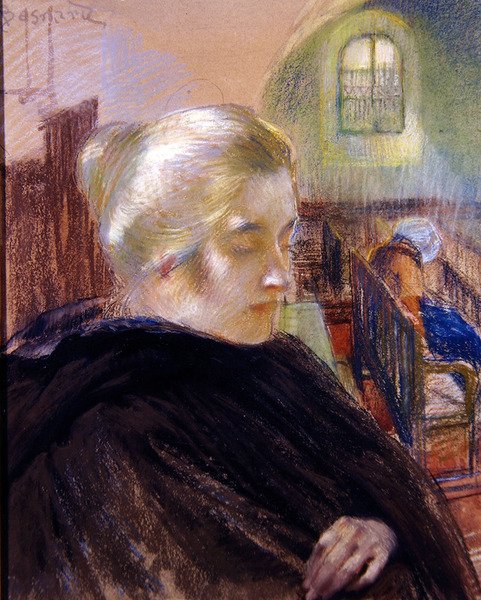 Retrato de Madame Besnard de Paul Albert (attr. to) Besnard