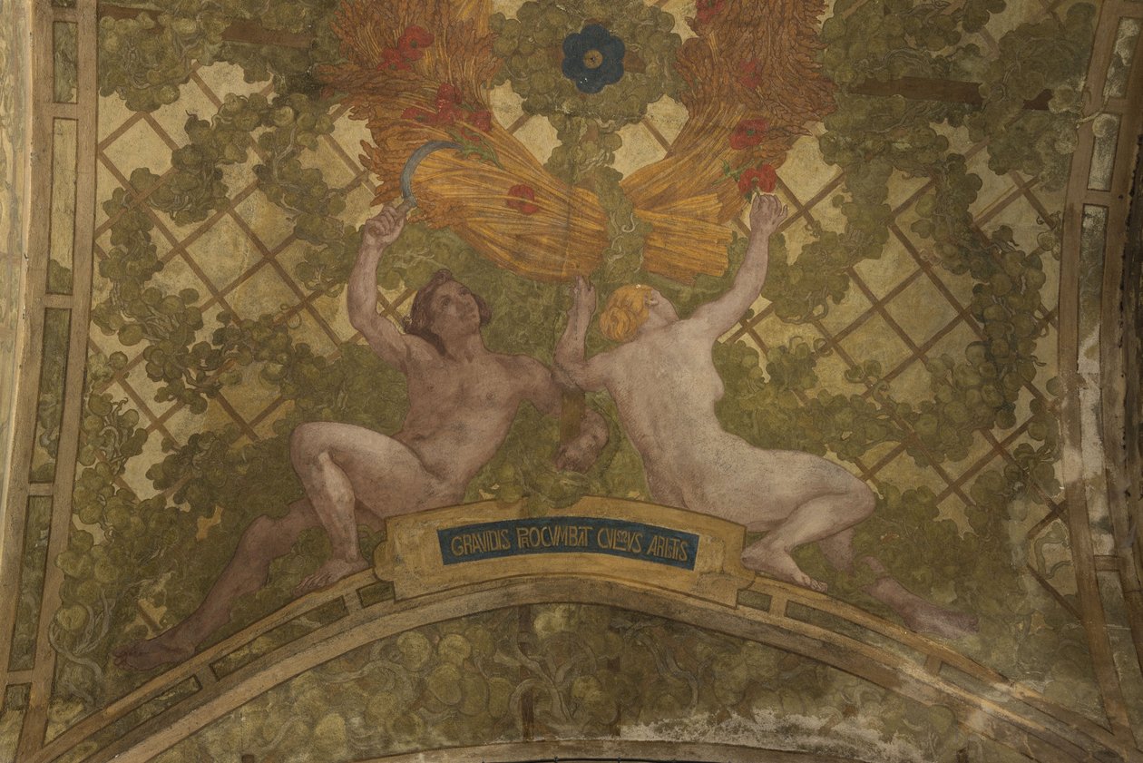 Decoración de la bóveda del peristilo del Petit Palais, entre 1909 y 1910 (decoración arquitectónica) de Paul Albert Baudouin