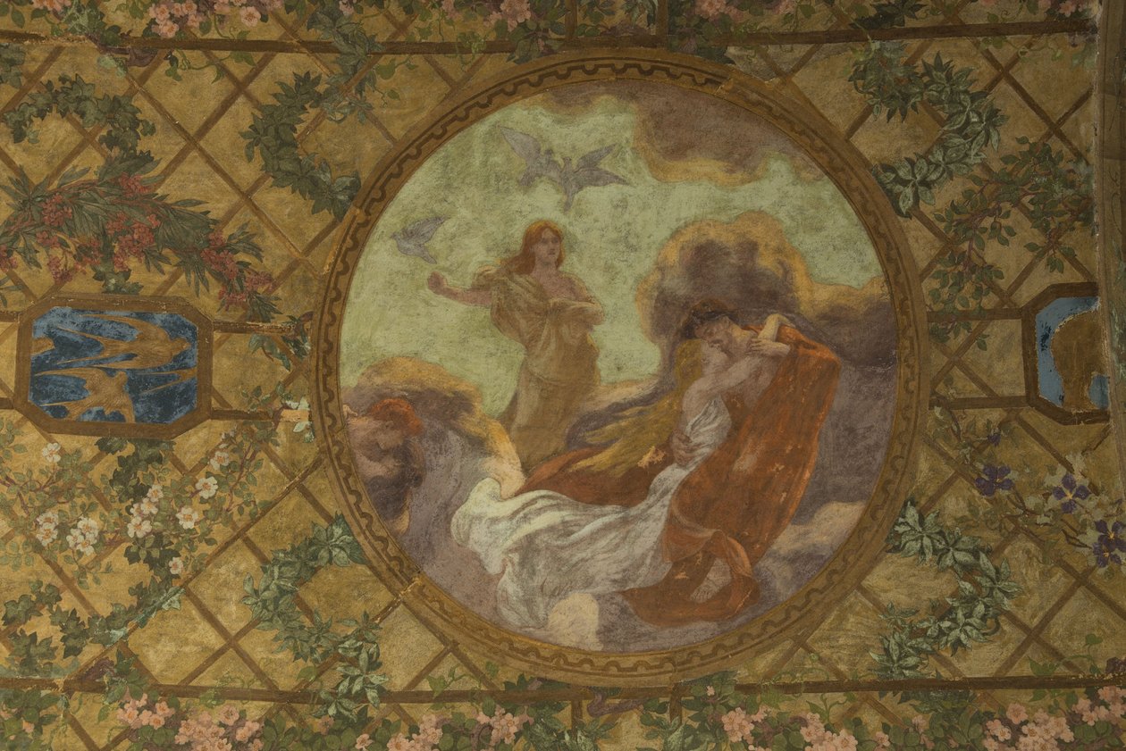 Meses del calendario revolucionario: Germinal, entre 1909 y 1910 (decoración arquitectónica) de Paul Albert Baudouin