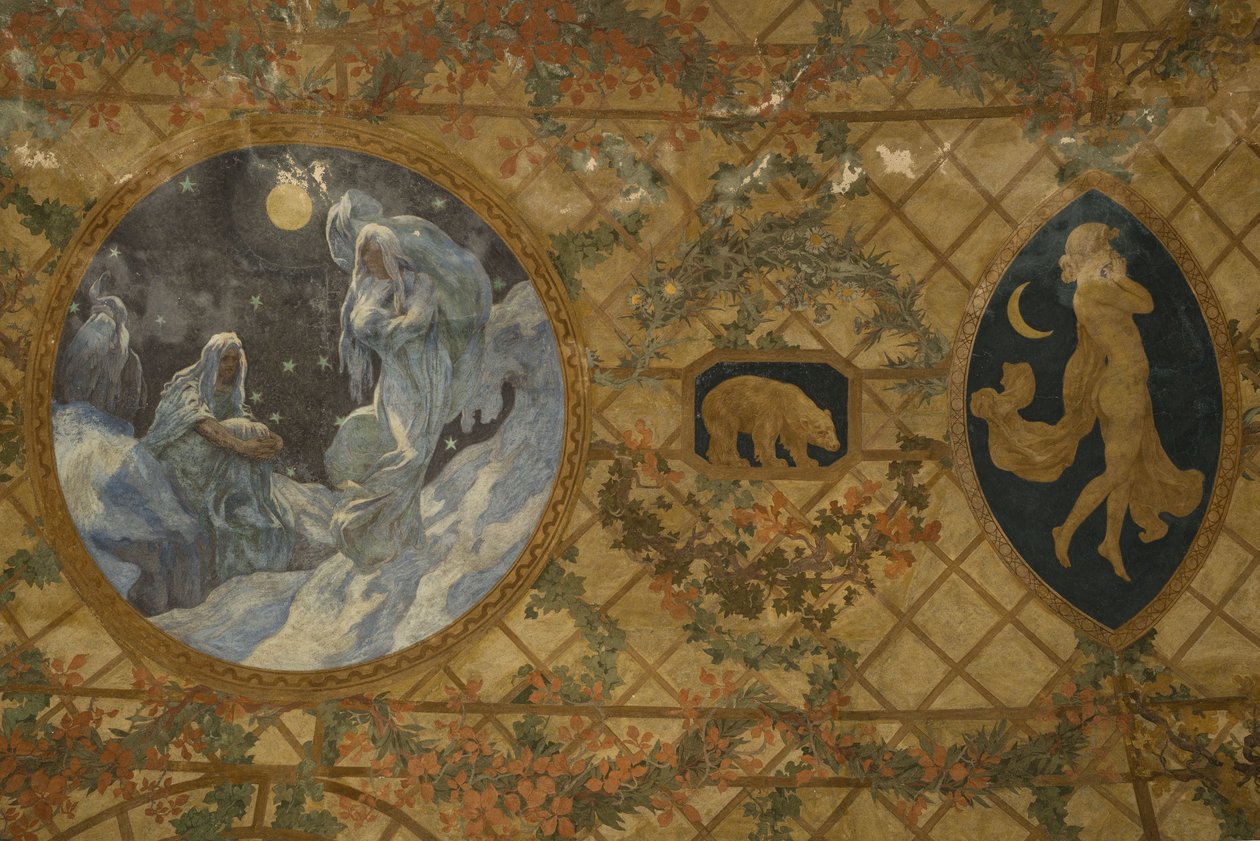 Los meses del calendario revolucionario: Nivôse, entre 1909 y 1910 (fresco) de Paul Albert Baudouin