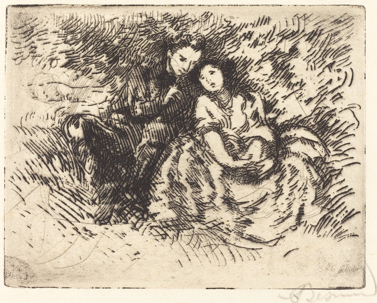 Conversación amorosa, 1913 de Paul Albert Besnard
