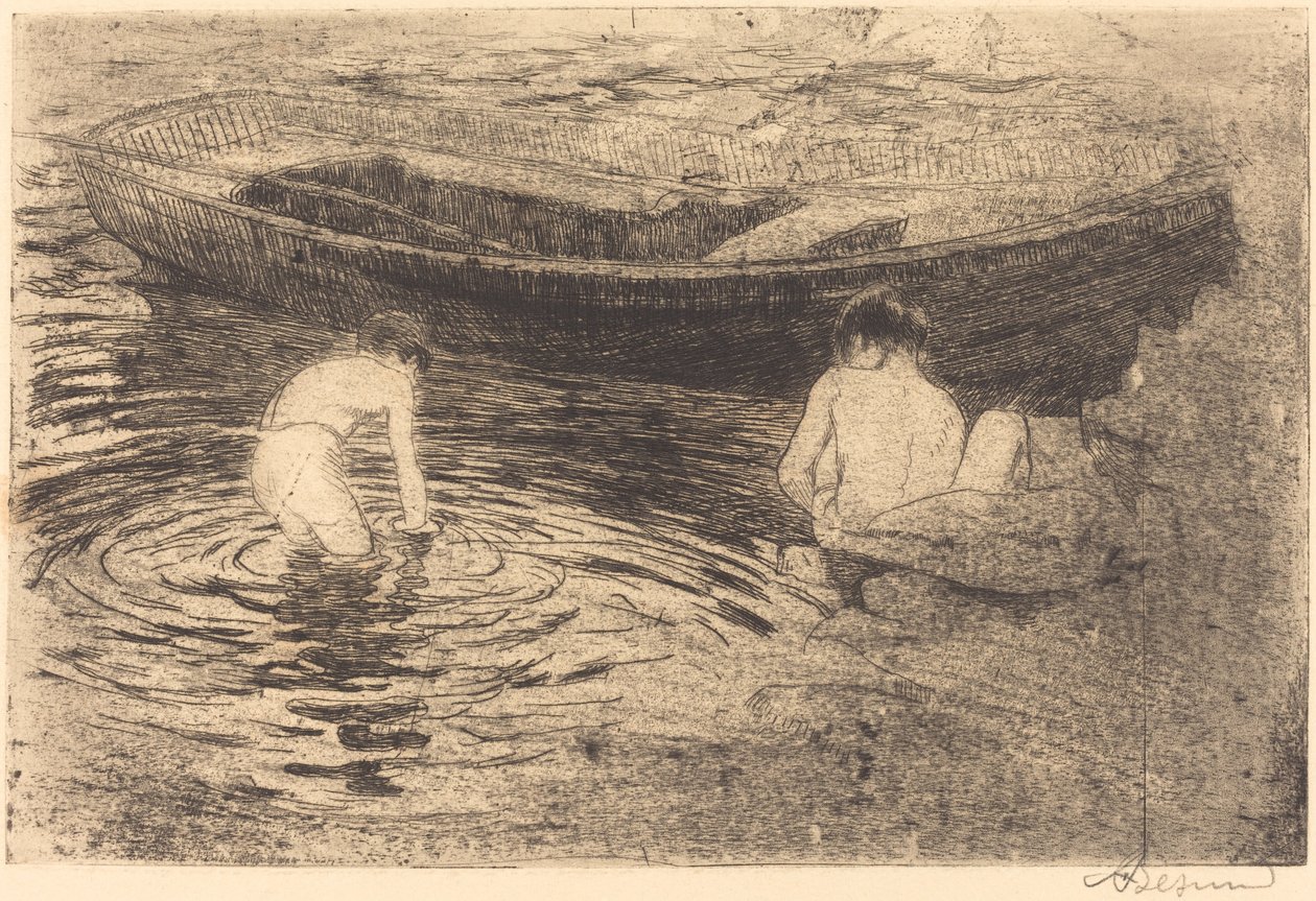 Baño en Talloires de Paul Albert Besnard