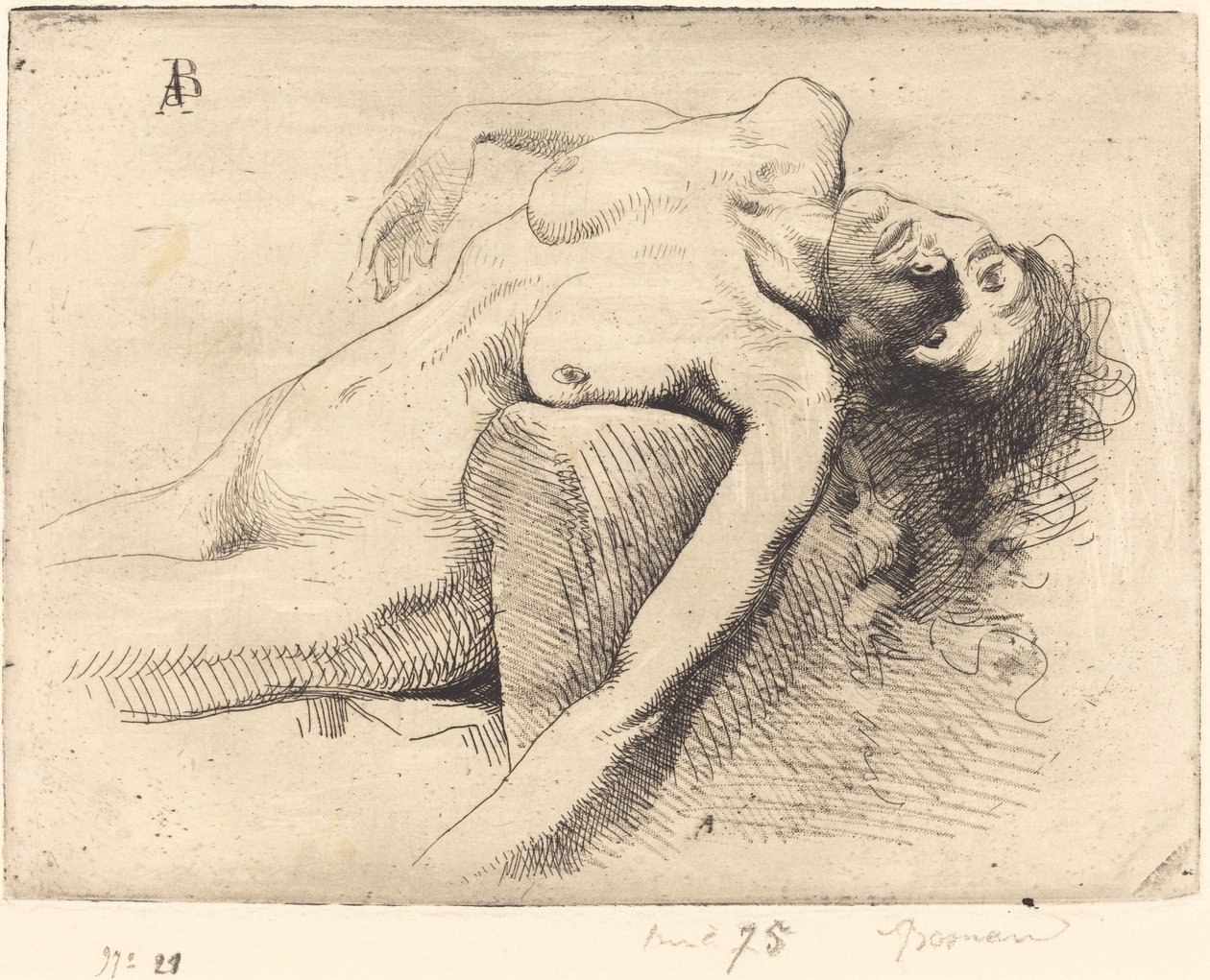 Mujer moribunda La Mourante, 1885 de Paul Albert Besnard