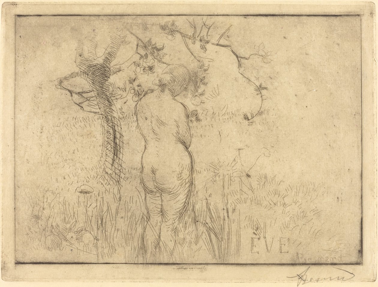 Eva antes del manzano, 1892 de Paul Albert Besnard