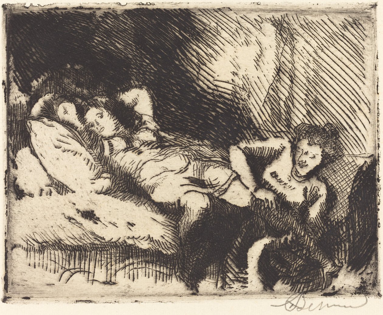 Ir a la cama Le coucher, 1913 de Paul Albert Besnard
