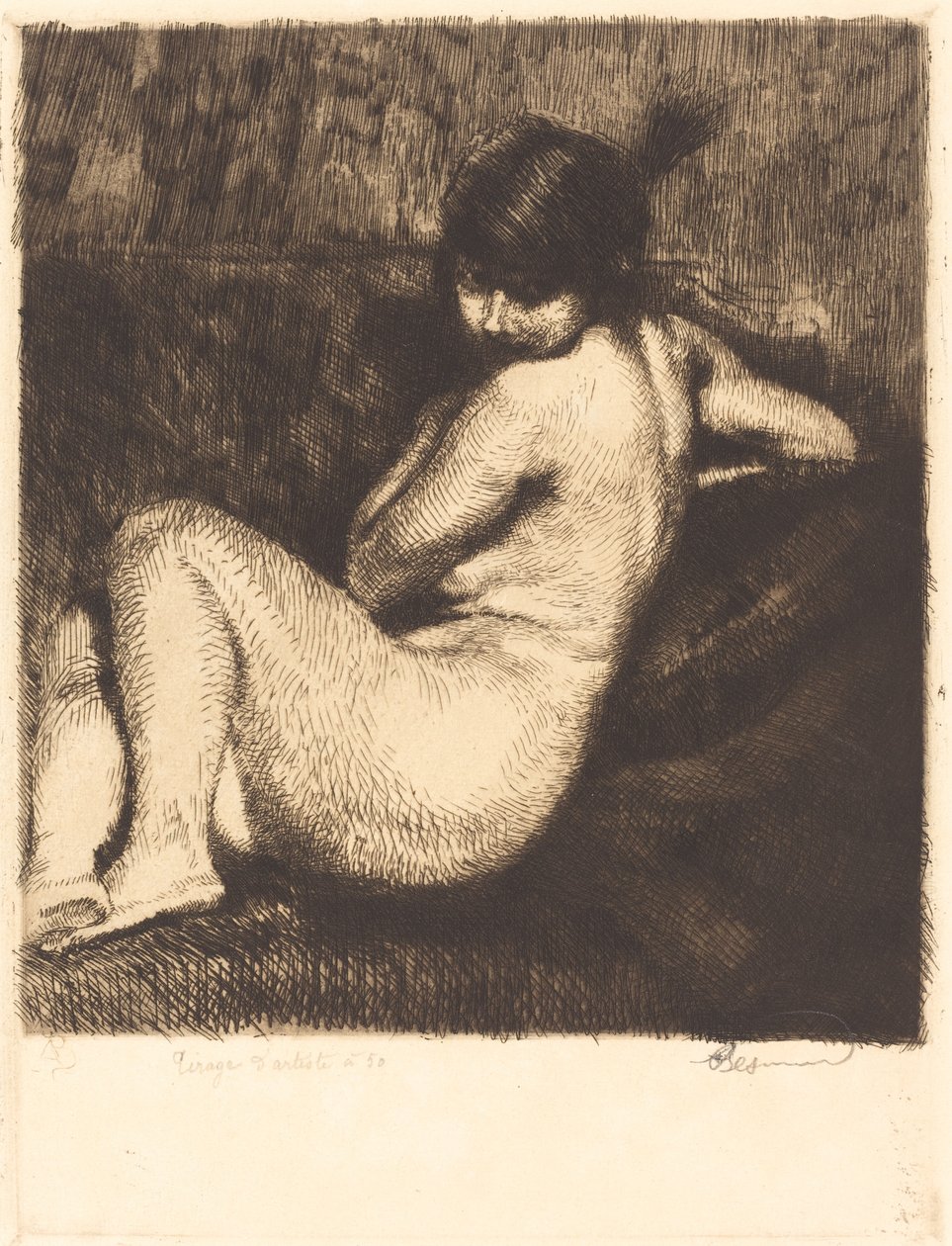 El Turbante con Pluma, 1901 de Paul Albert Besnard