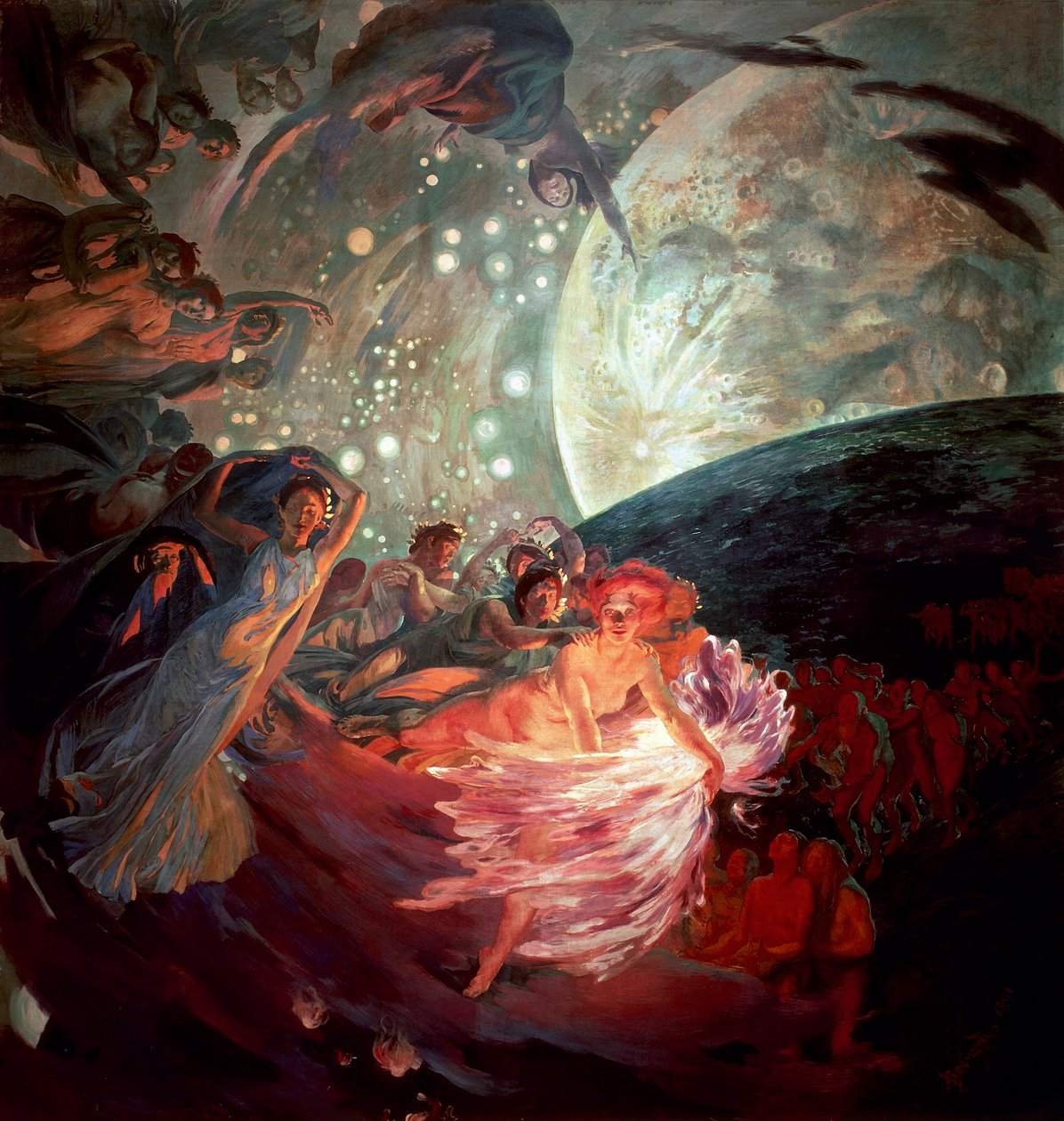 La verdad arrastrando las ciencias para iluminar a los hombres de Paul Albert Besnard