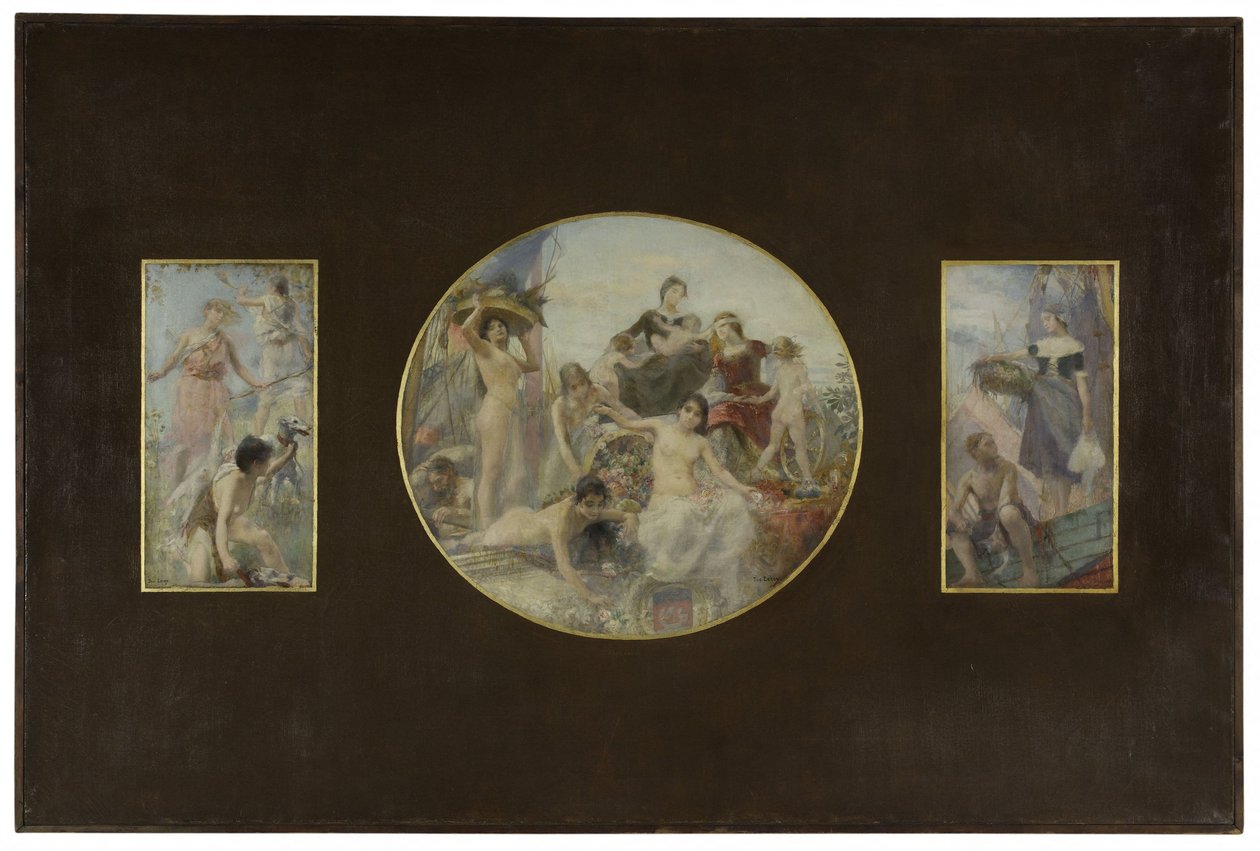 Boceto para el comedor del Hôtel de Ville de París: La Chasse. L
