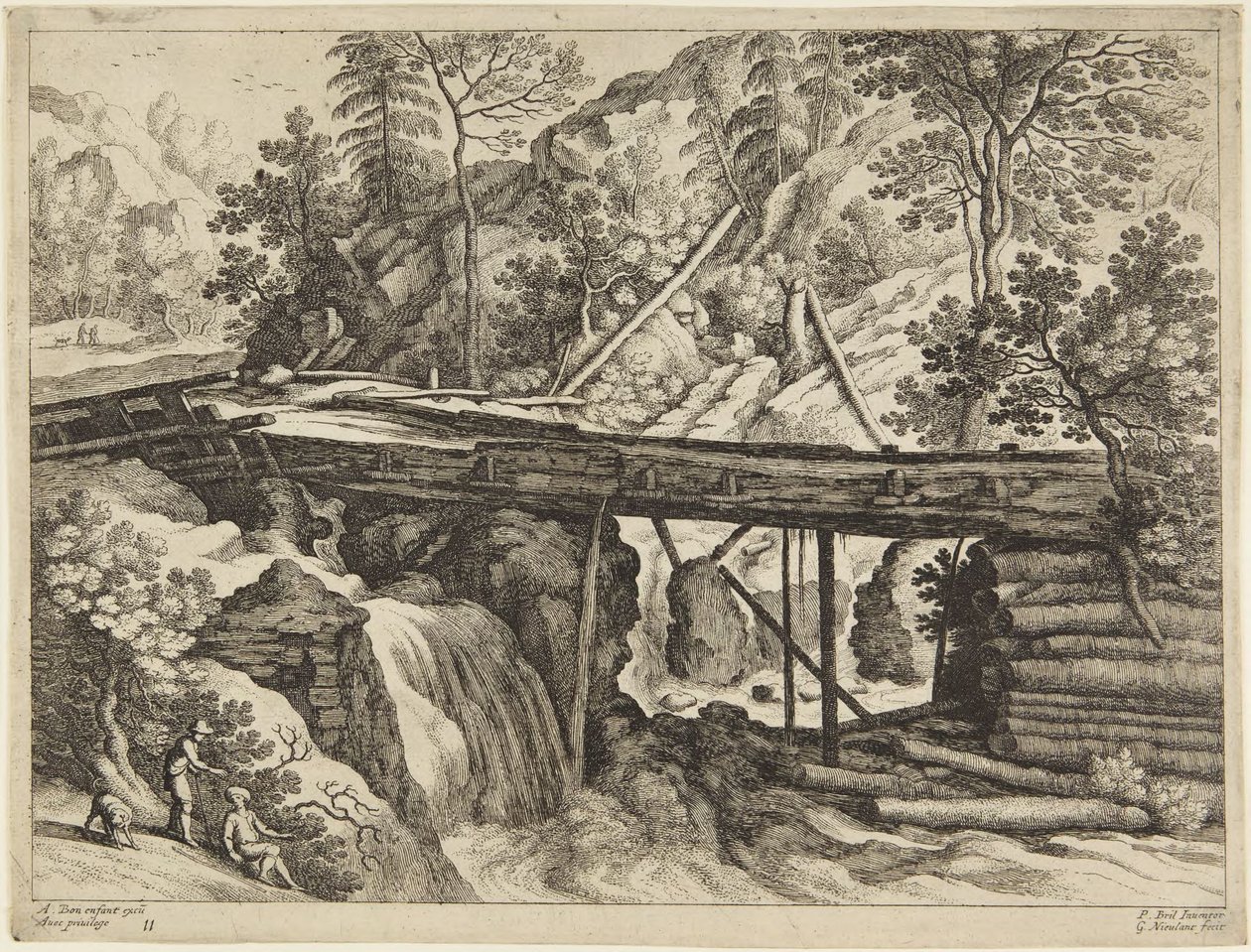 Puente y cascada de Paul Bril