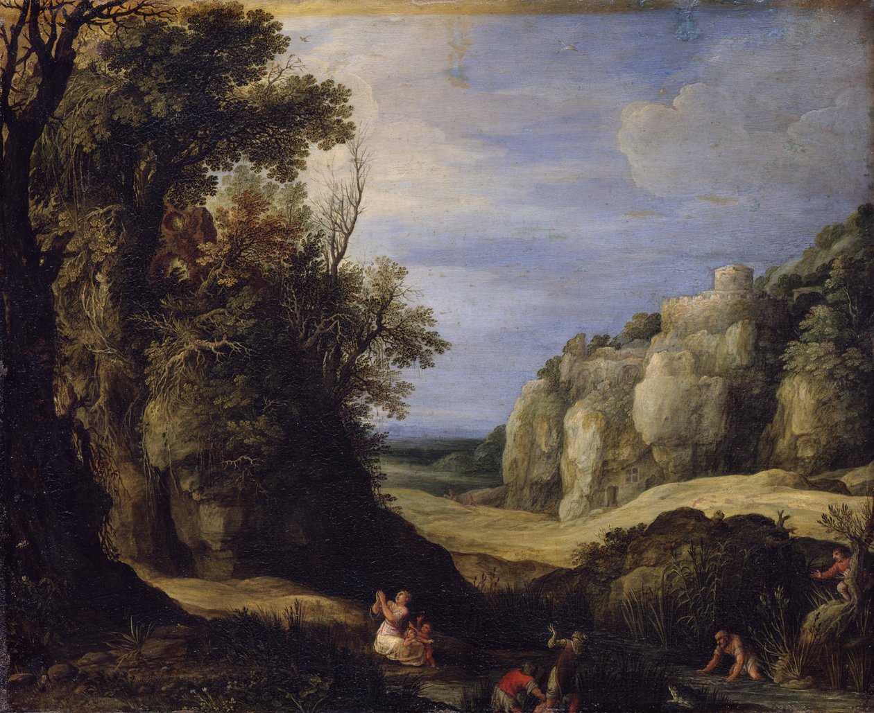 Paisaje con Latona y los campesinos licios de Paul Bril