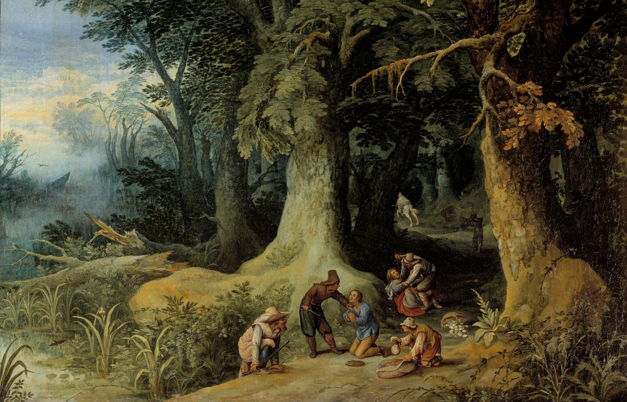 Ataque de armas en un bosque de Paul Bril