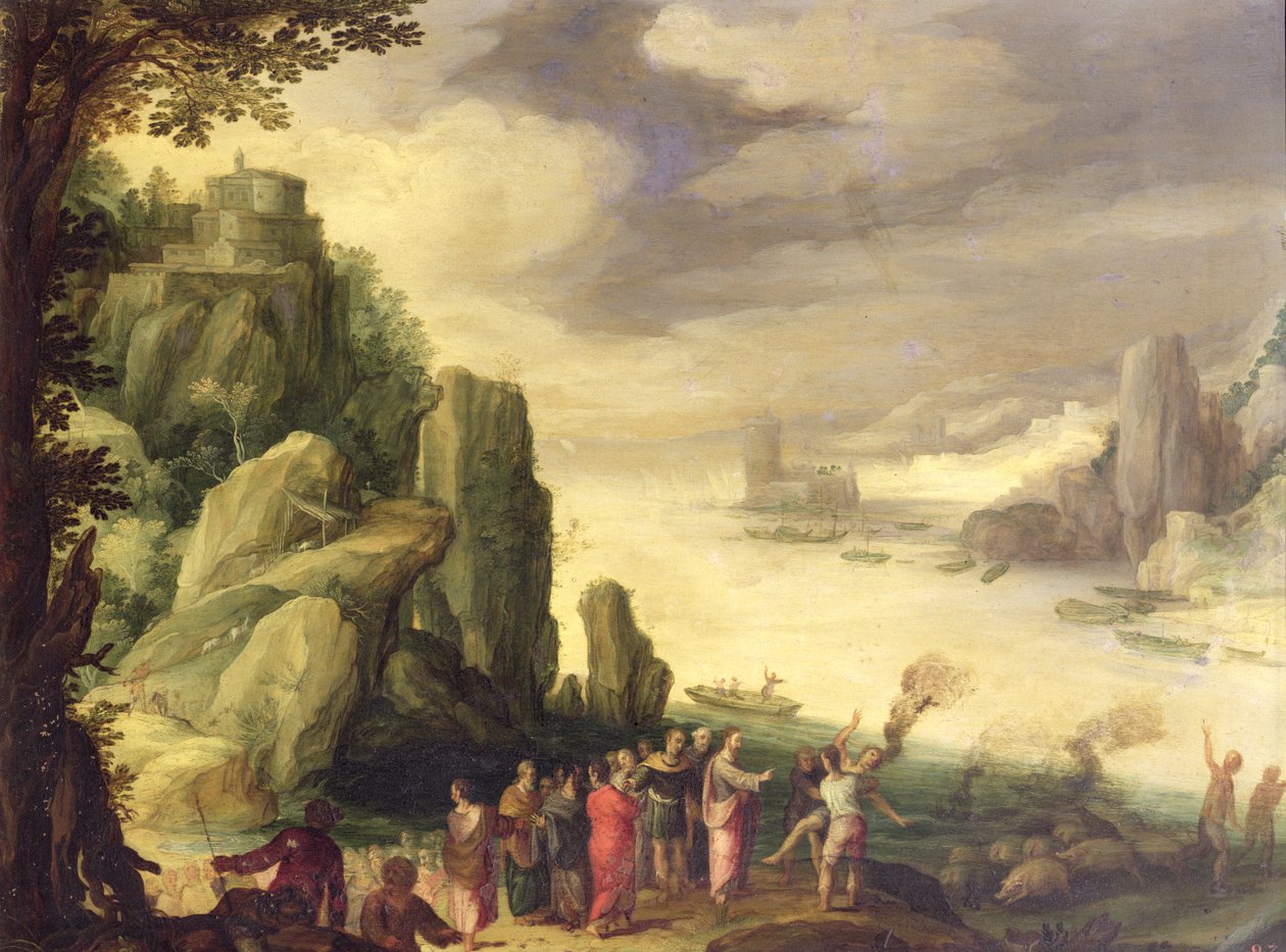Cristo expulsando demonios de Paul Bril