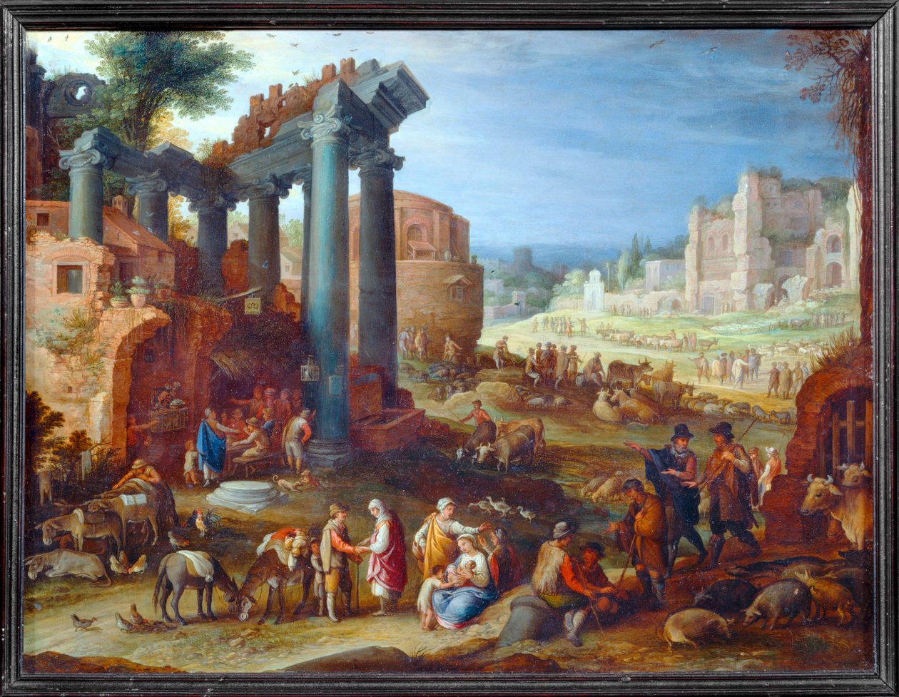 Ruinas y figuras ... de Paul Brill or Bril