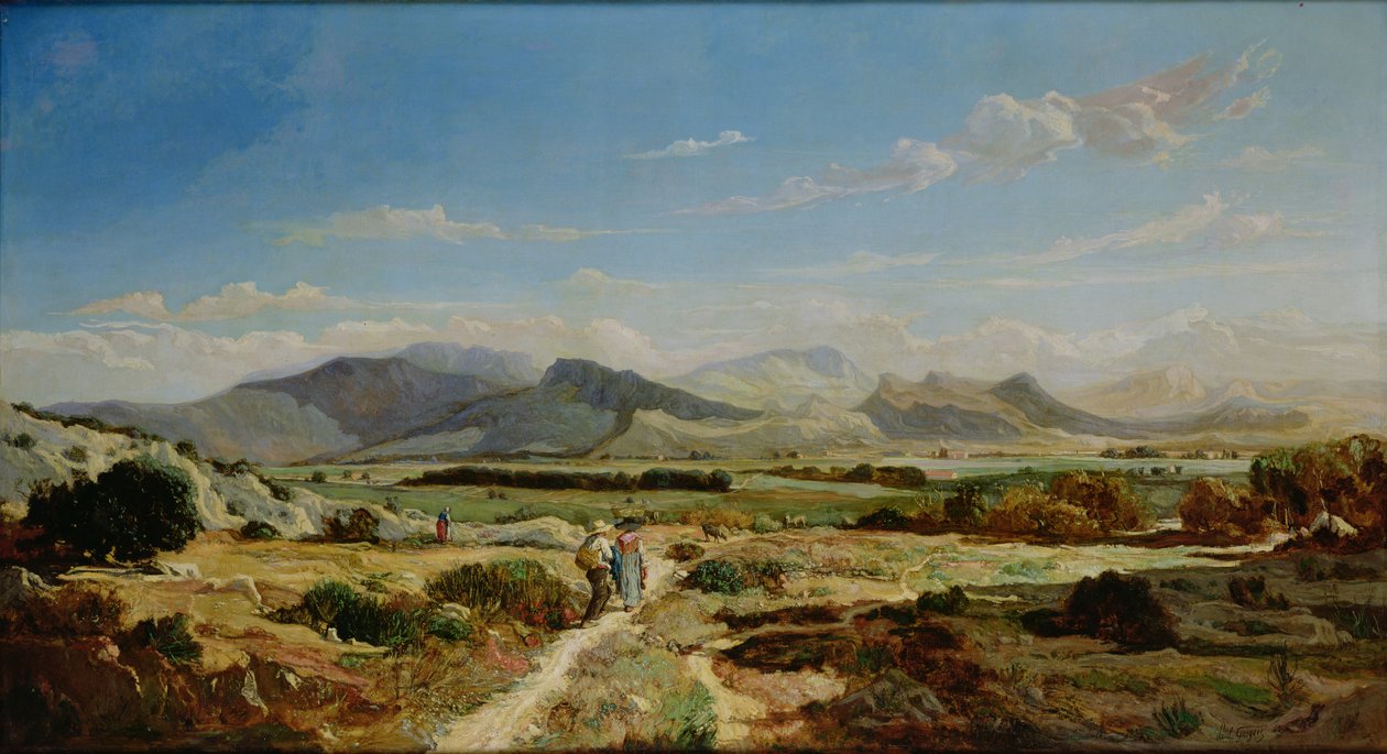 Colinas cerca de Allauch, 1862 de Paul Camille Guigou