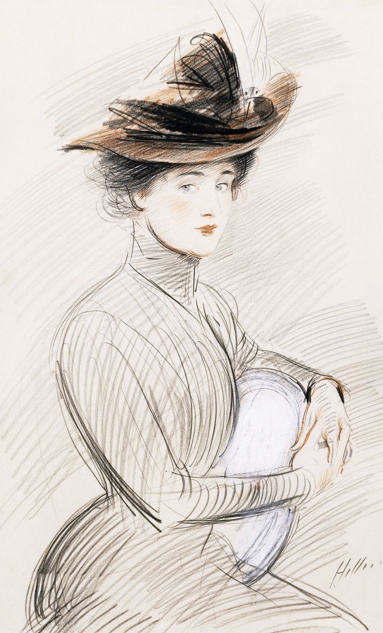 Una dama elegante de Paul Cesar Helleu