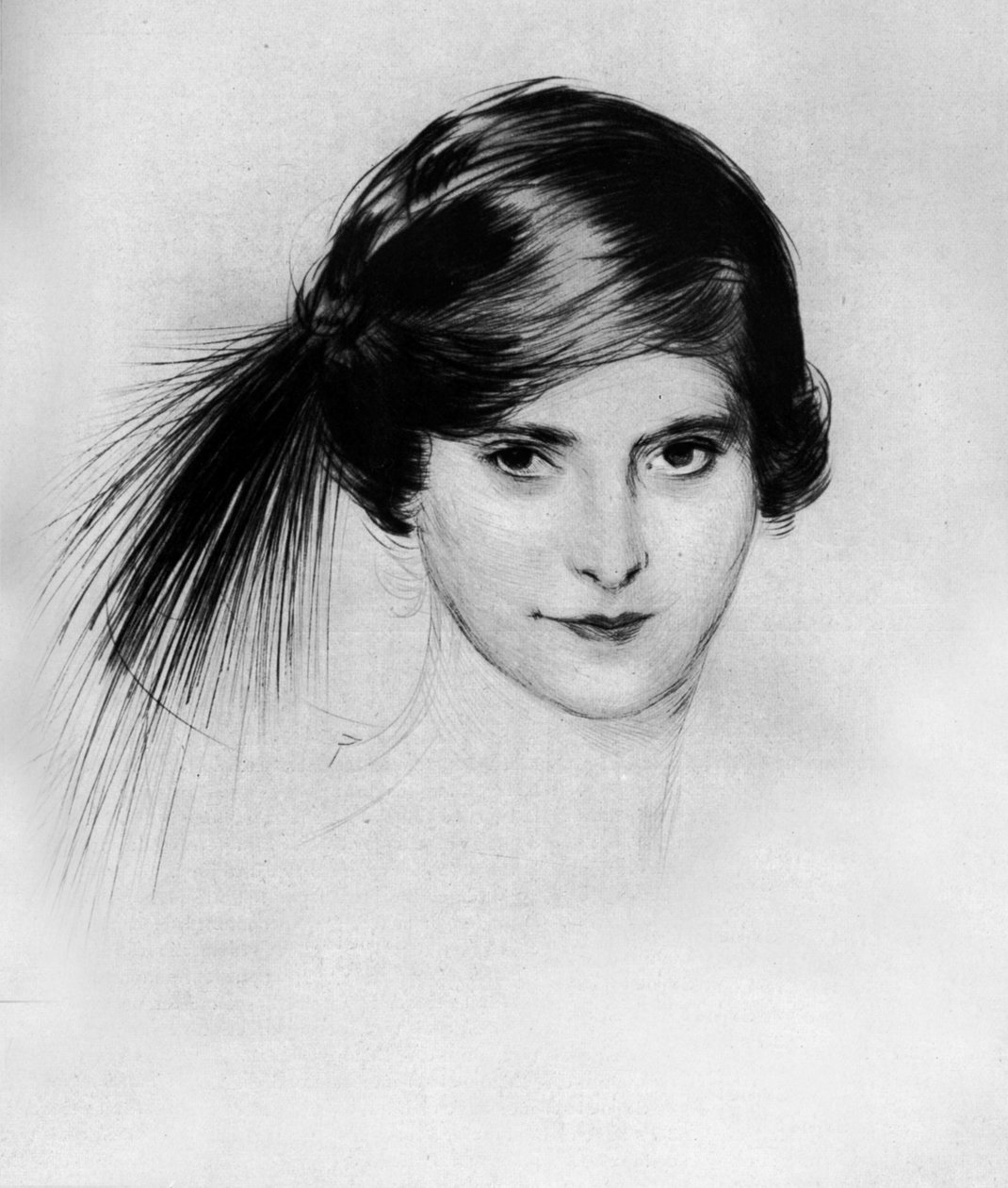 Helena Rubinstein retrato de la revista "Le theatre" mayo 1912 de Paul Cesar Helleu