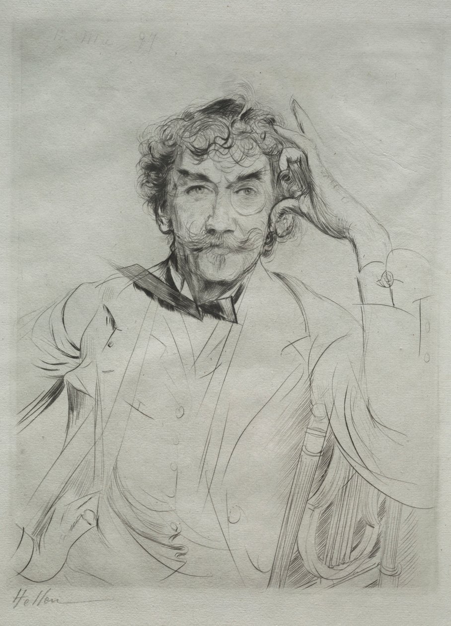 James MacNeill Whistler, 1897 de Paul Cesar Helleu