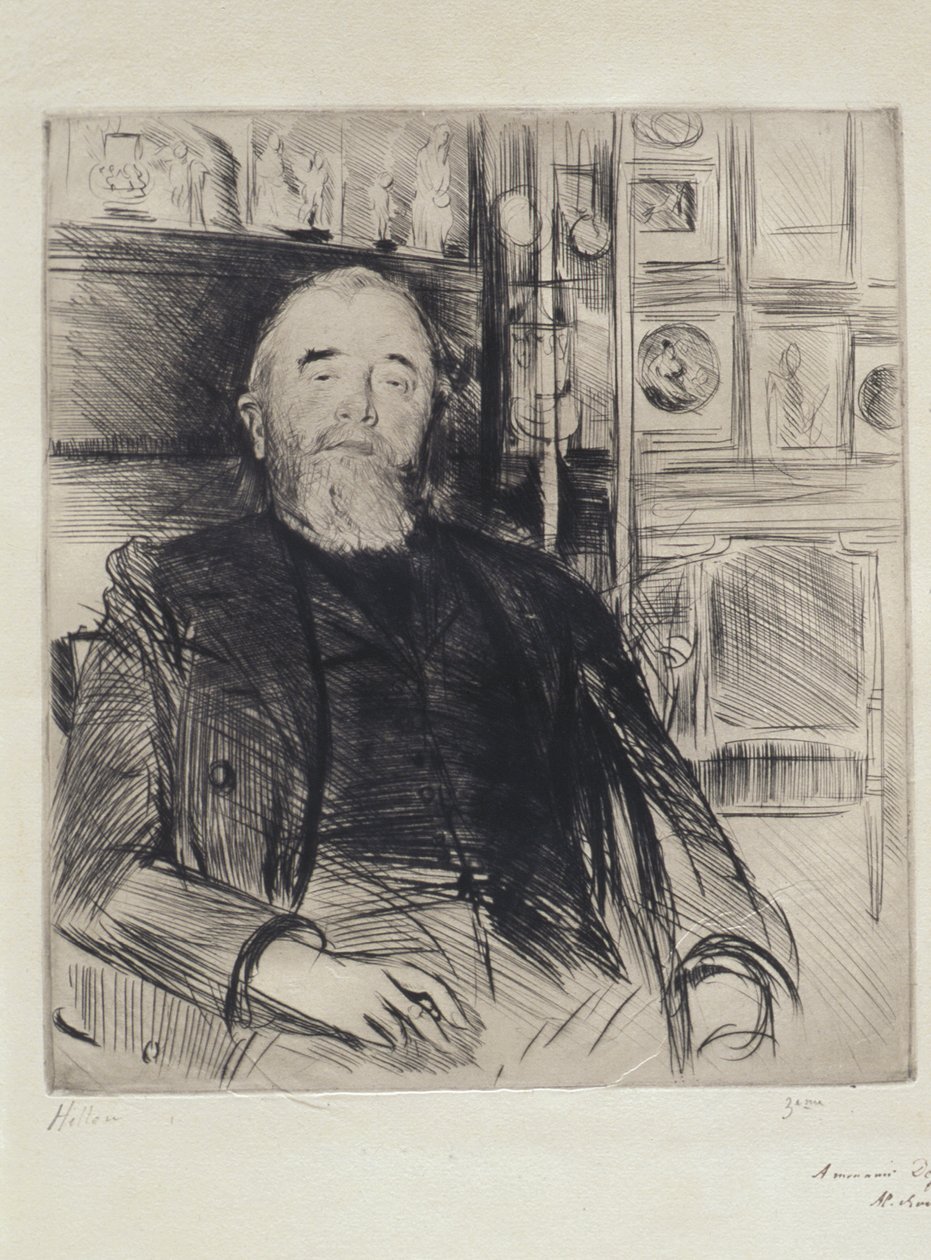 Porträt von Alexis Rouart de Paul Cesar Helleu