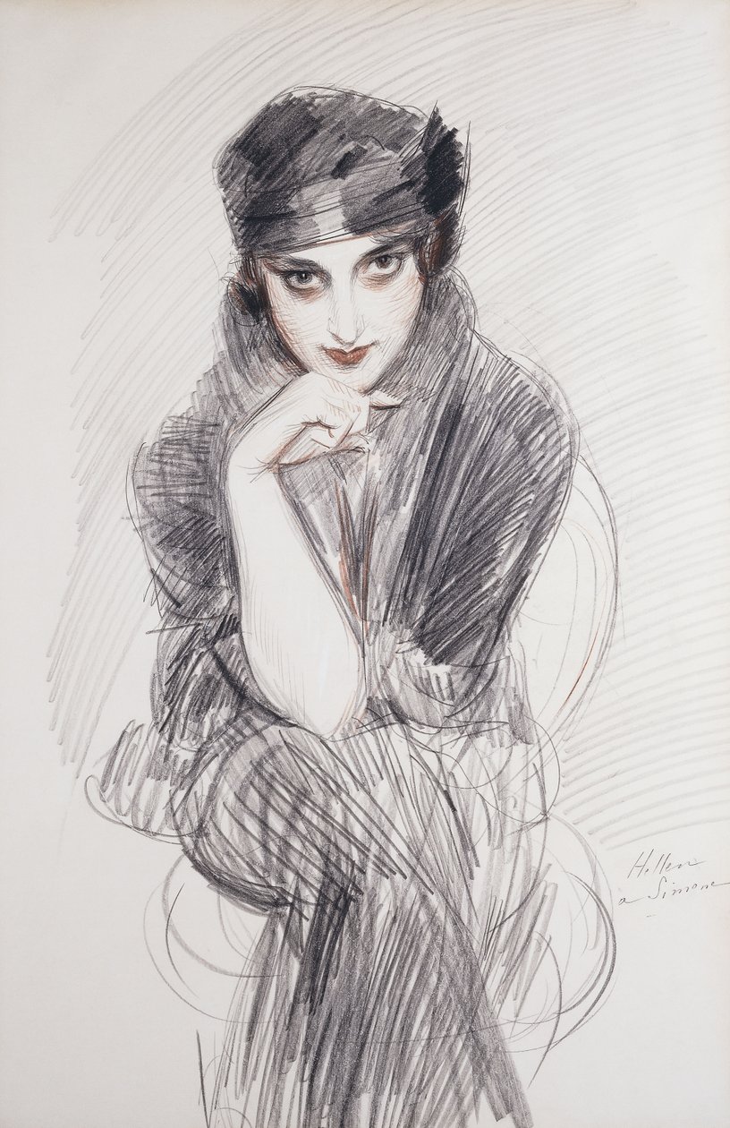 Retrato de una Dama, posiblemente Madam Van Cleef de Paul Cesar Helleu