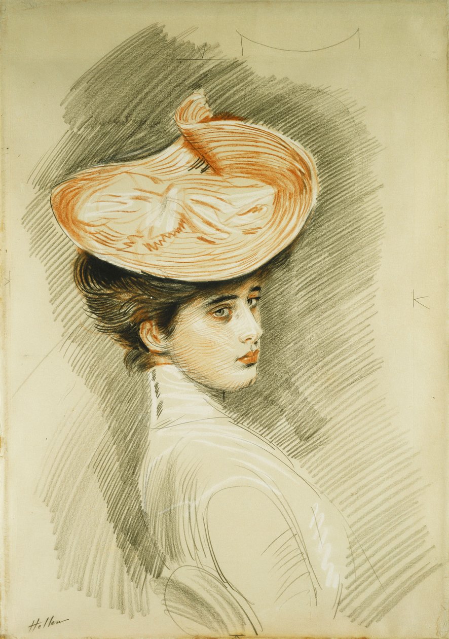 Retrato de una dama, se cree que es Madame Helleu de Paul Cesar Helleu
