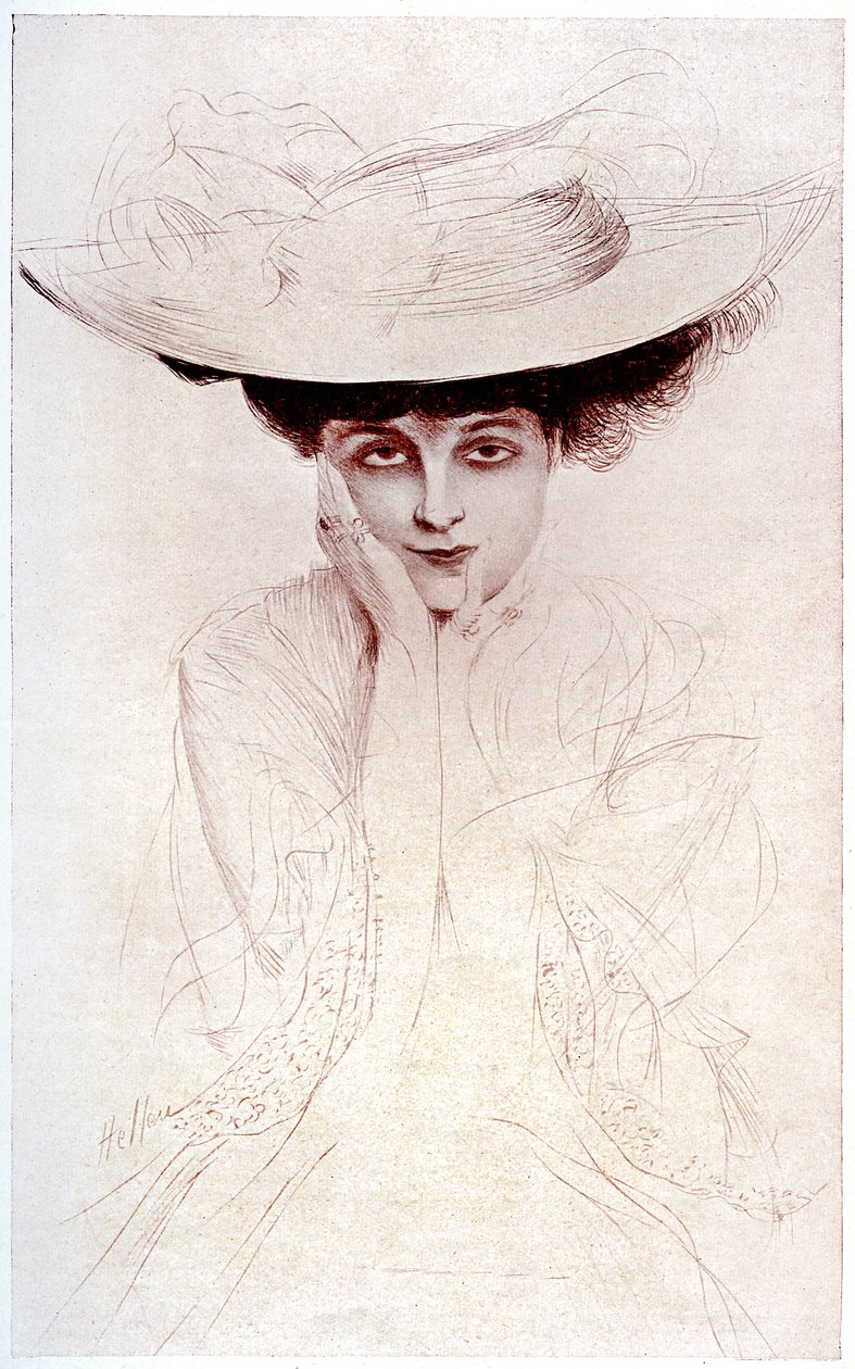 Retrato de la condesa de Noailles de Paul Cesar Helleu
