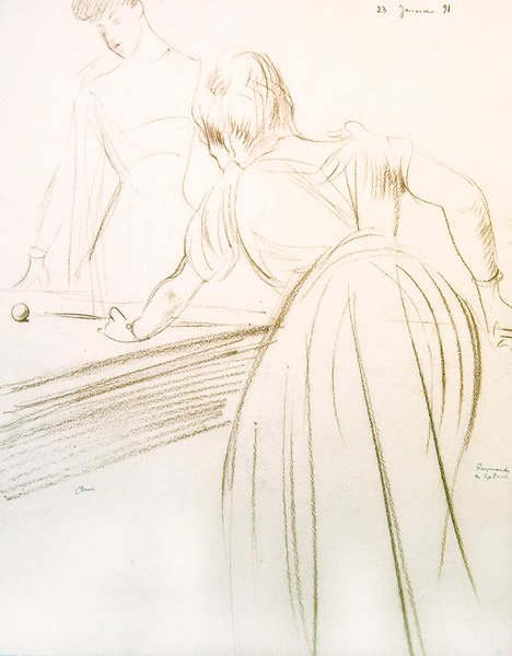 La Condesa Greffuhle y Raymonde de Galard de Paul Cesar Helleu