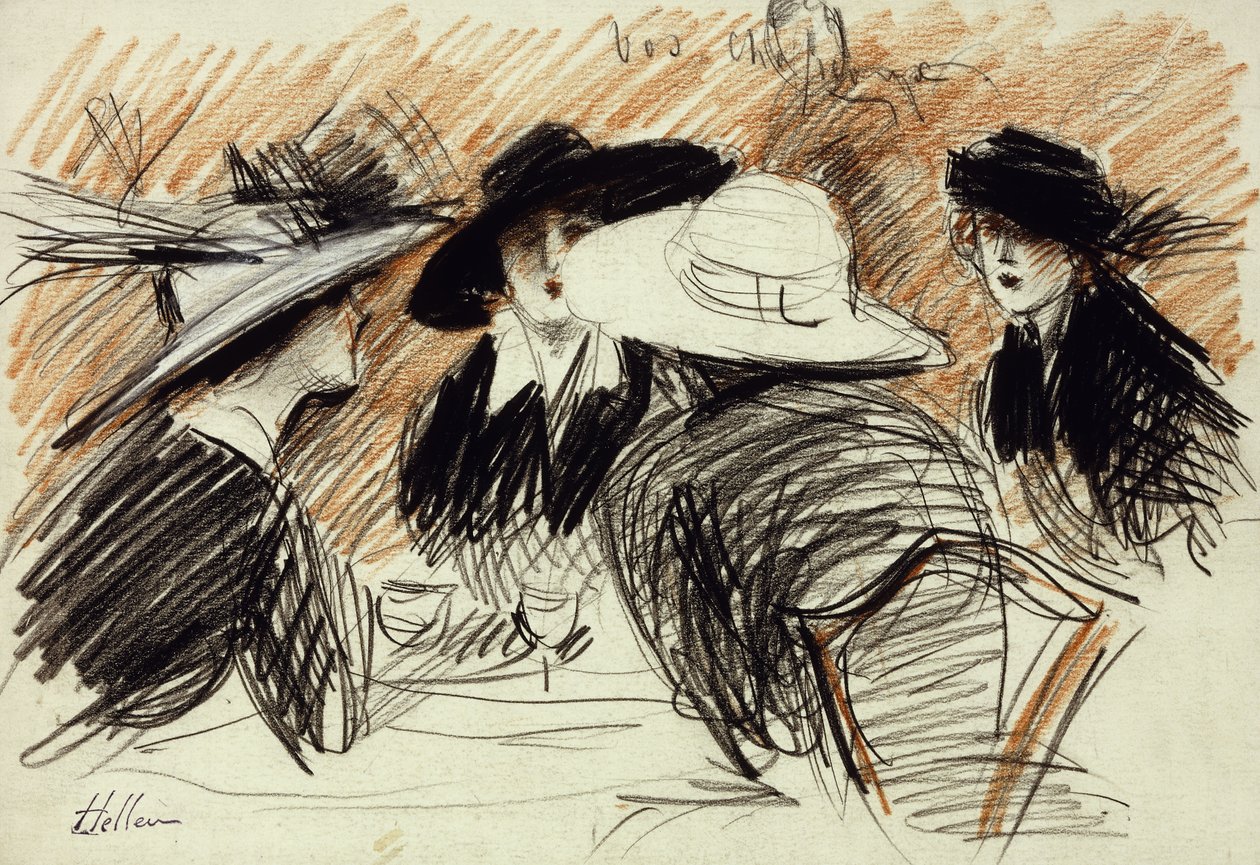 Vos Chapeux: Damas en el Ritz, Nueva York de Paul Cesar Helleu
