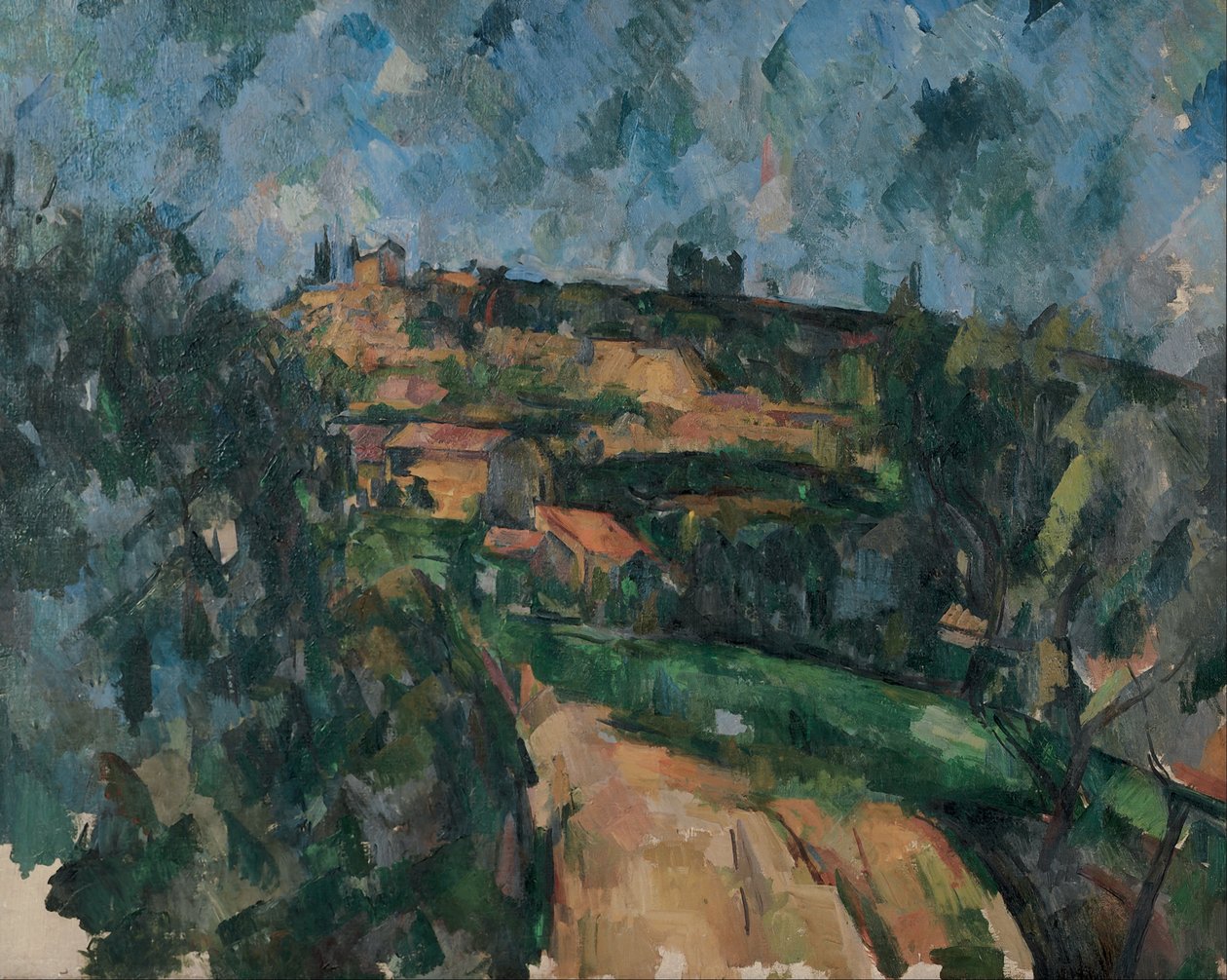 Curva del Camino en la Cima del Chemin des Lauves de Paul Cézanne