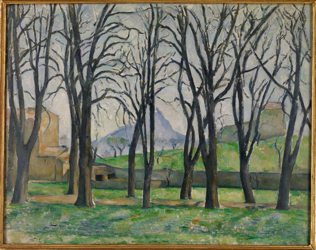 Castaños en Jas de Bouffan de Paul Cézanne
