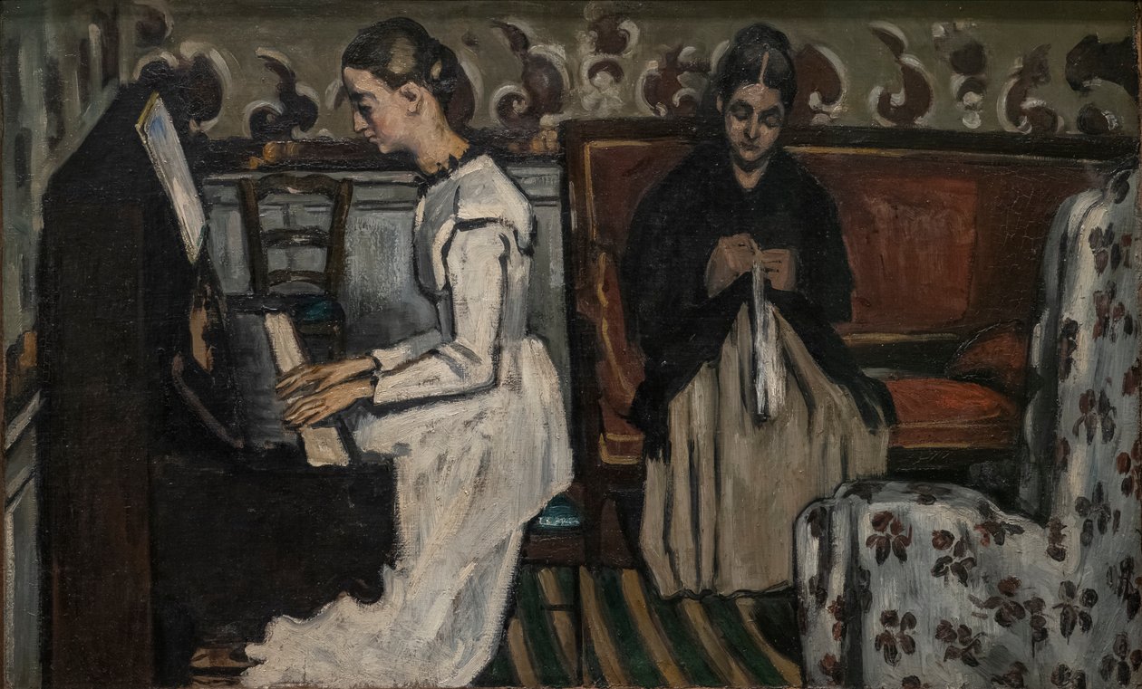 Chica al piano (Obertura de "Tannhäuser") de Paul Cézanne