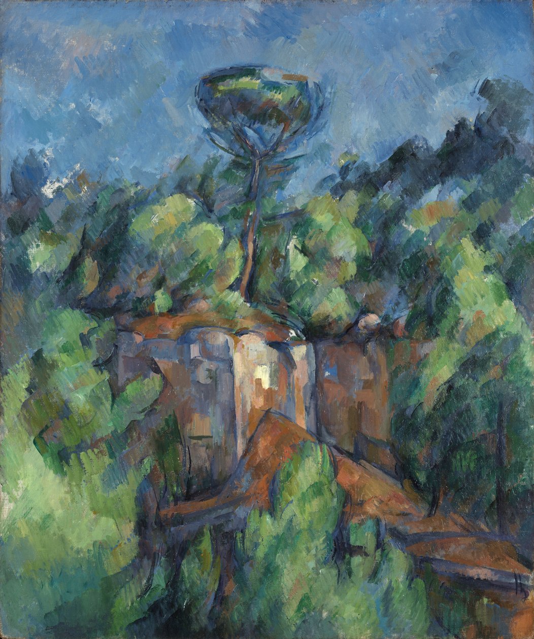 Cantera en Bibémus de Paul Cézanne