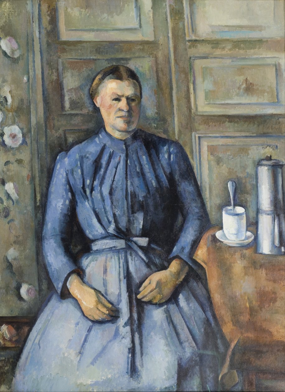 La mujer de la cafetera de Paul Cézanne