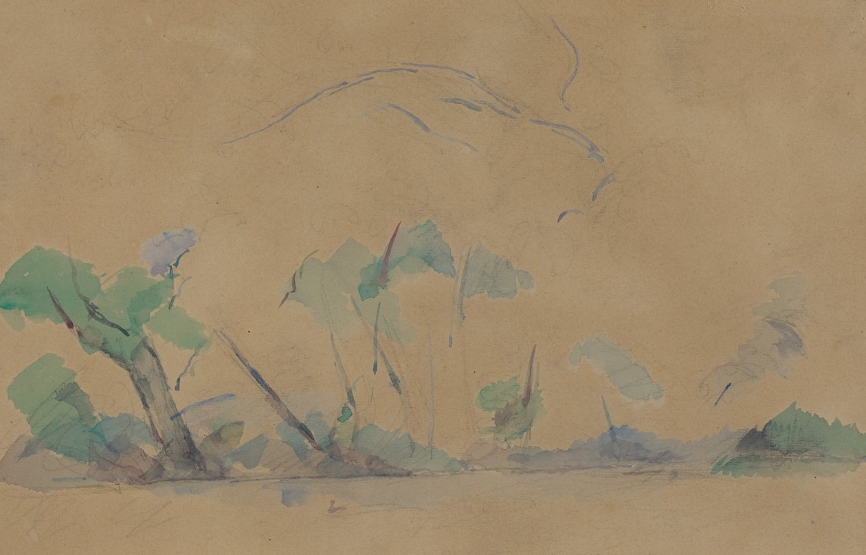 Monte Sainte-Victoire [anverso] de Paul Cézanne