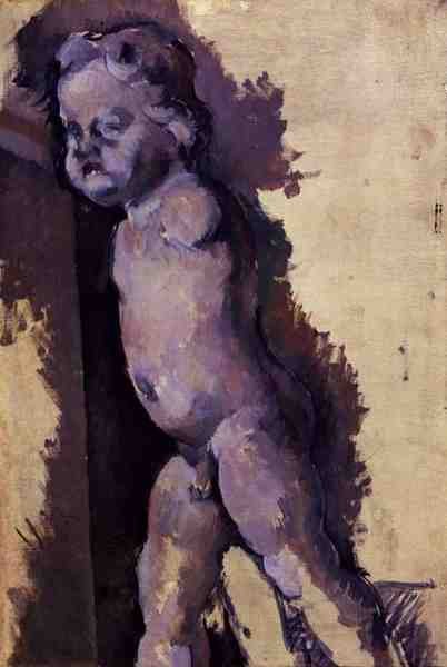 Molde de yeso de un putto, c.1894-95 de Paul Cézanne