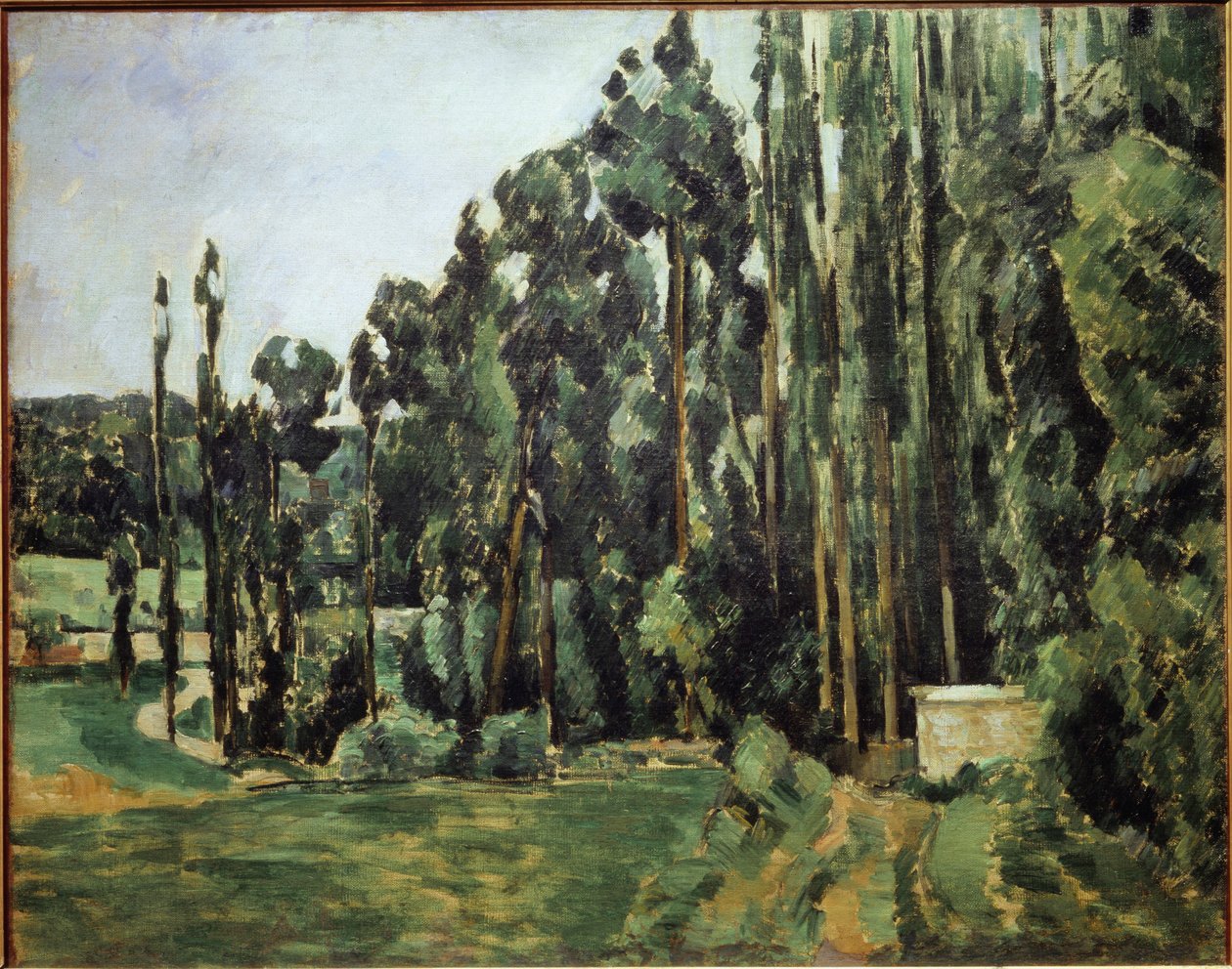 Álamos de Paul Cézanne