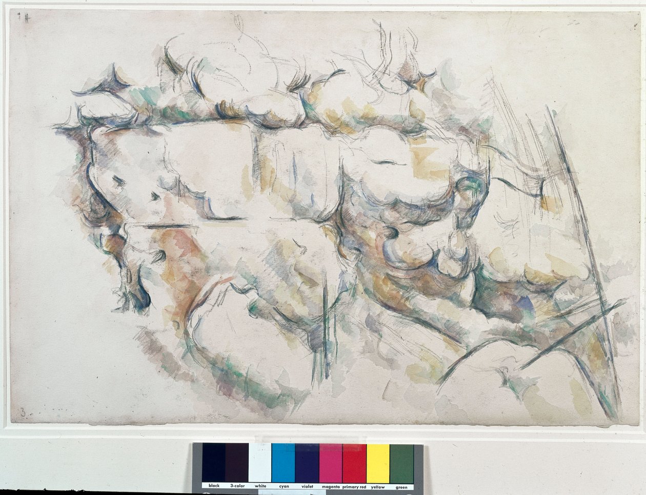 Rochers al Chateau Noir (Chateau-Noir) de Paul Cézanne