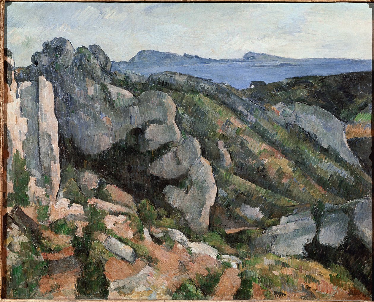 Rocas en el Estaque de Paul Cézanne