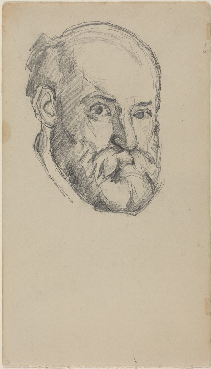 Autorretrato [recto] de Paul Cézanne