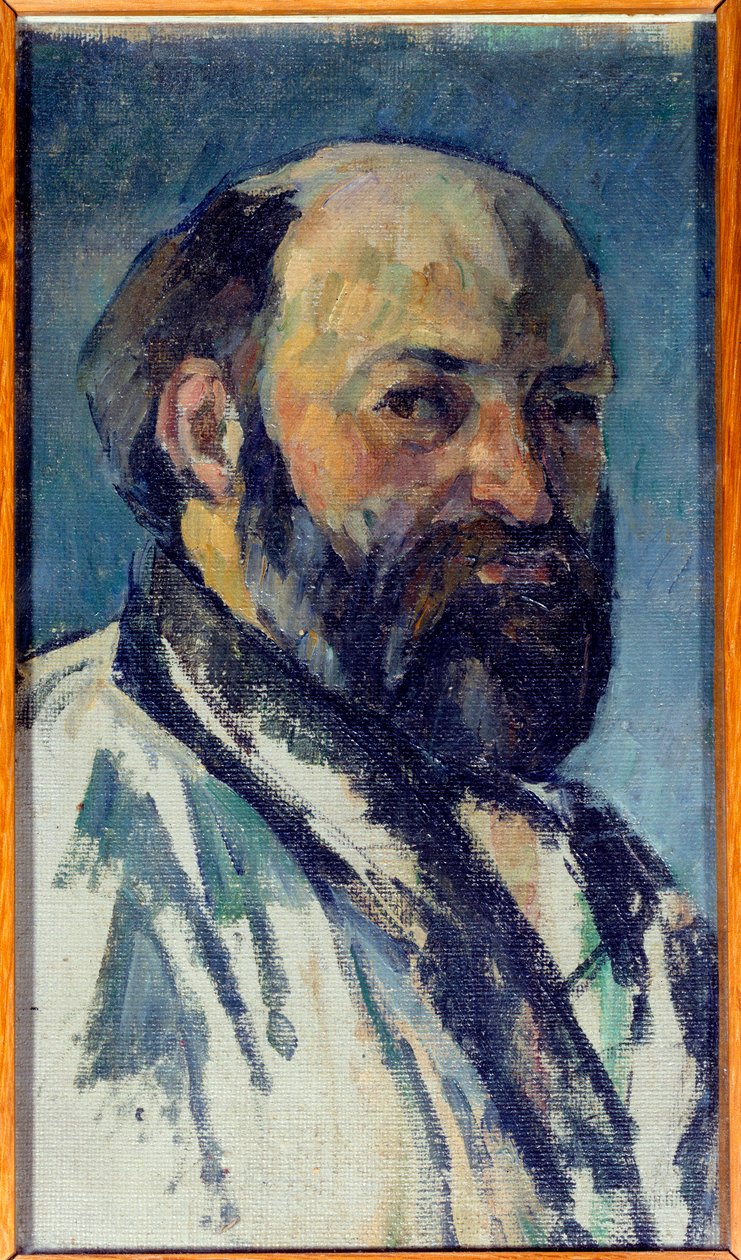 Autorretrato. Pintura de Paul Cézanne (1839-1906) 1877 de Paul Cézanne