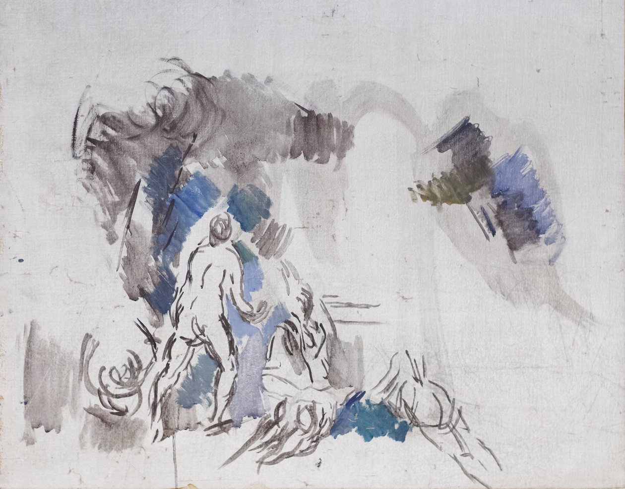 Boceto de bañistas de Paul Cézanne