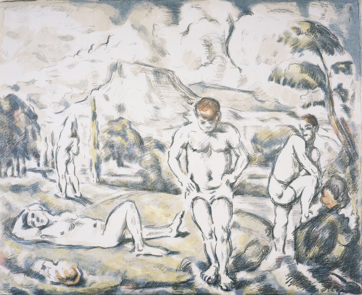 Las bañistas de Paul Cézanne