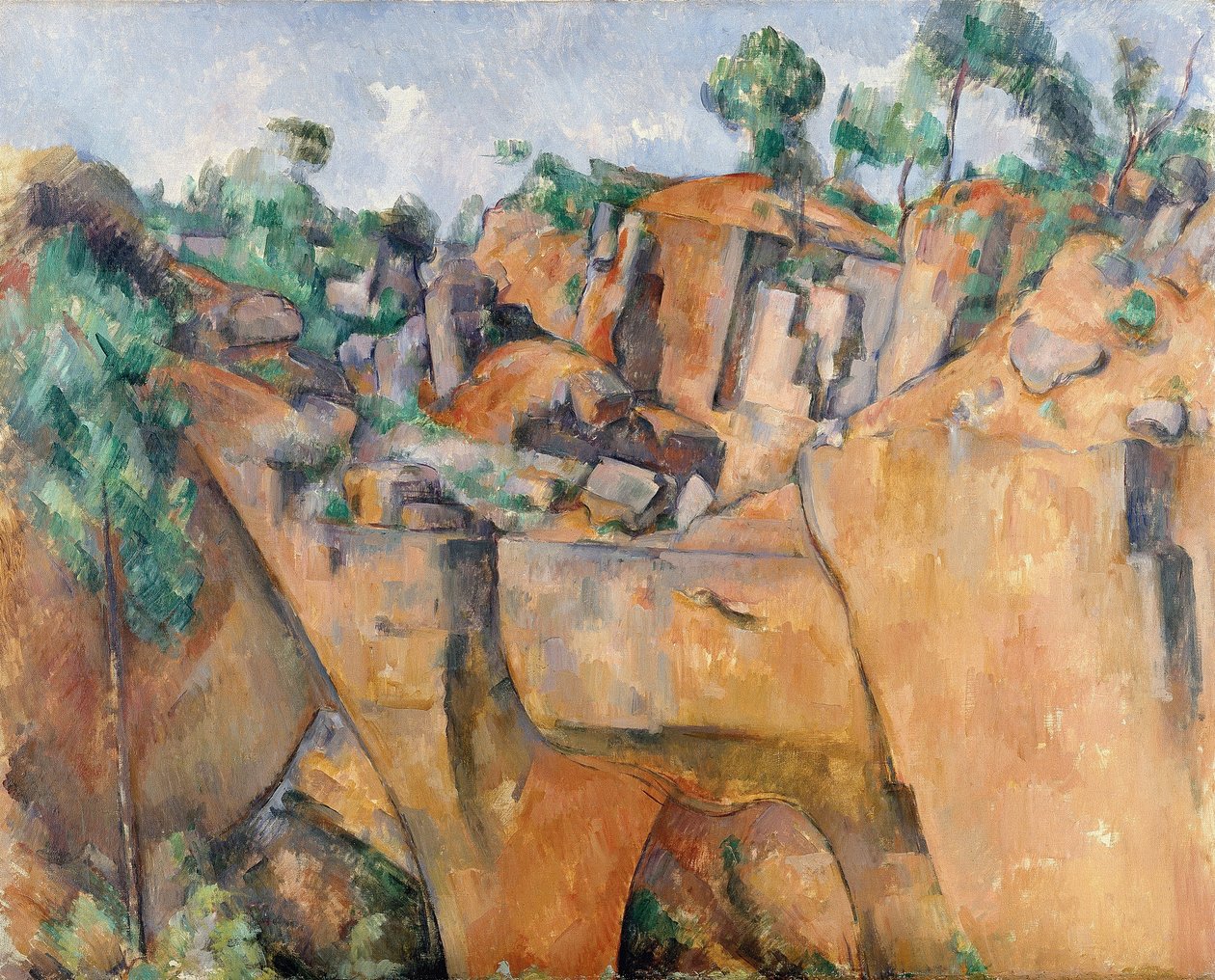 La cantera de Bibémus de Paul Cézanne