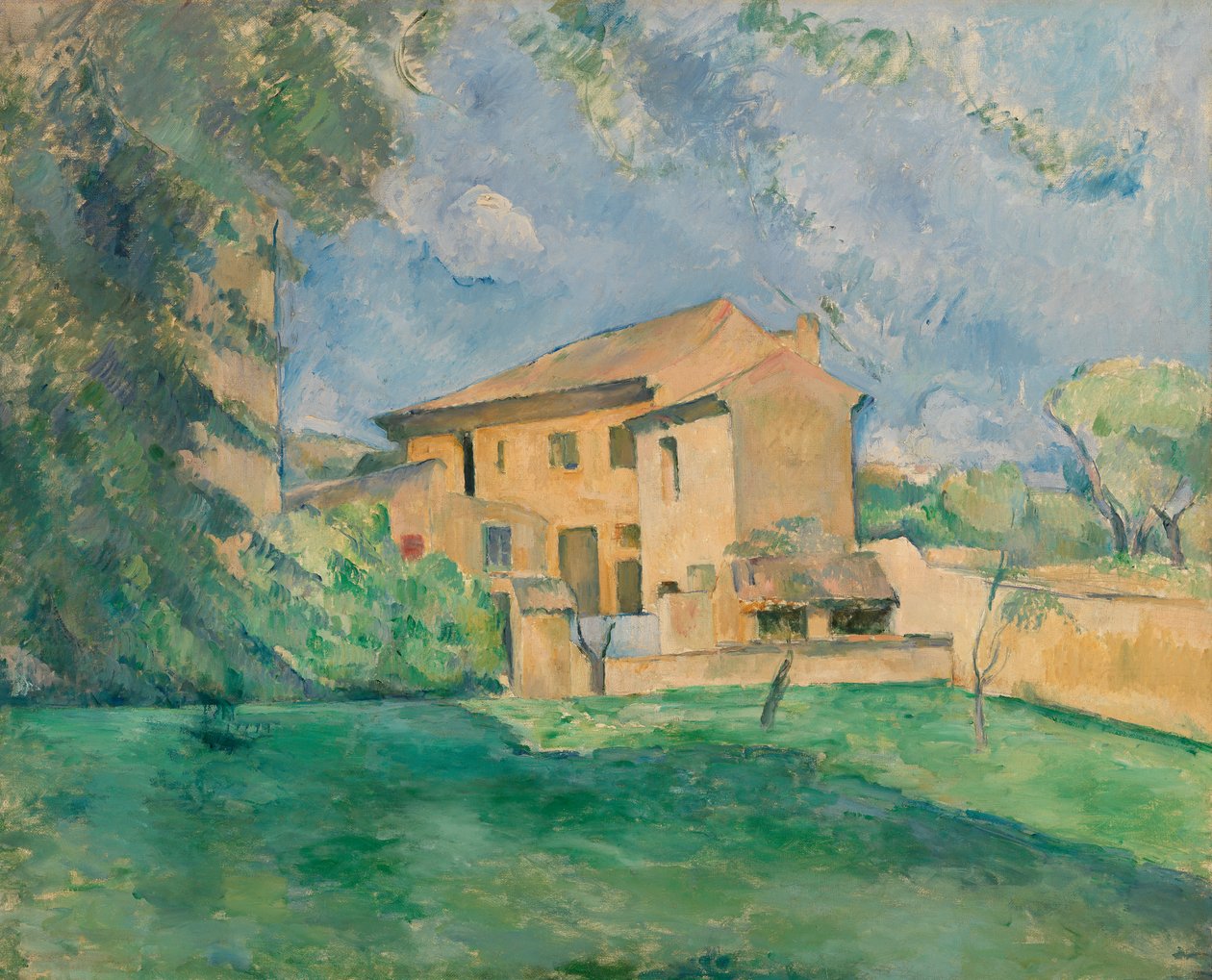 La Granja en el Jas de Bouffan de Paul Cézanne