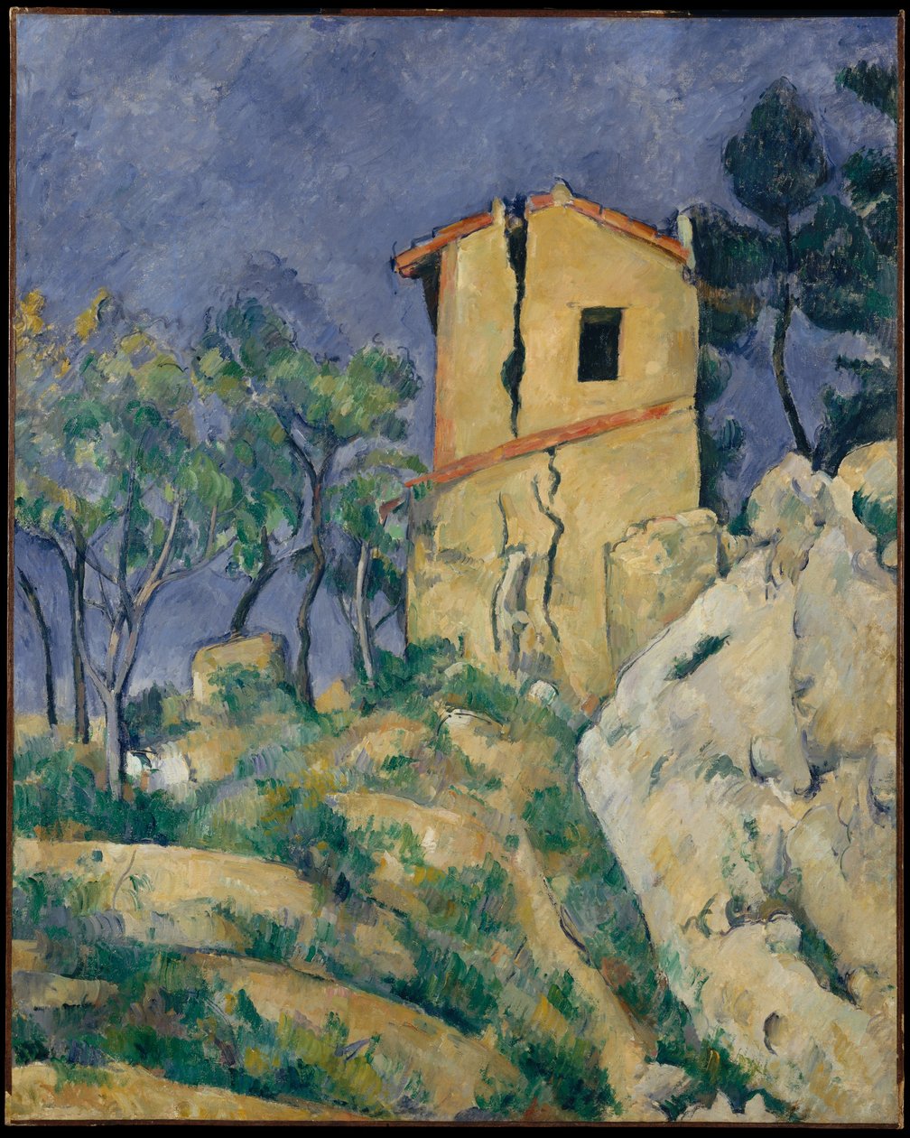 La casa de las paredes agrietadas de Paul Cézanne