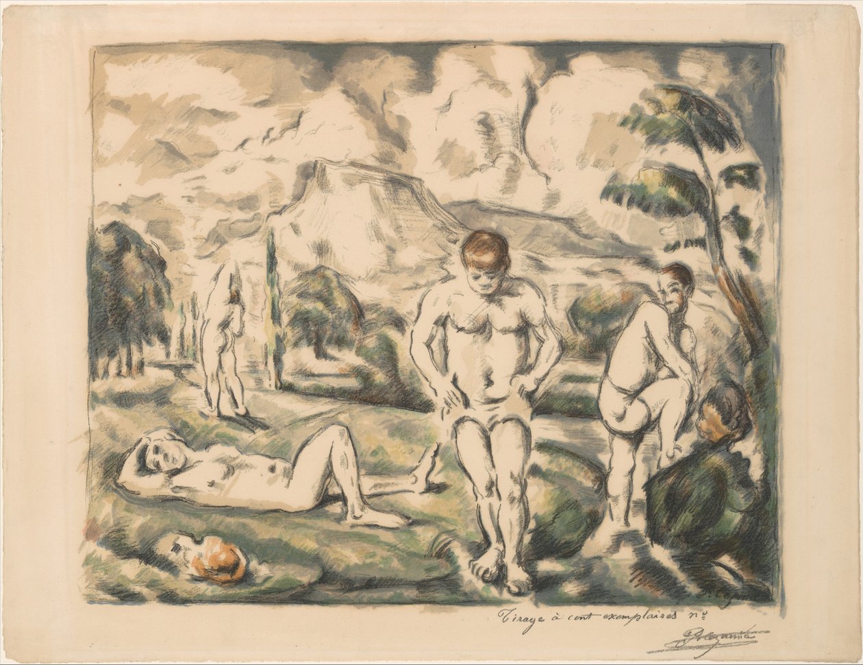 Las grandes bañistas (Les Baigneurs) de Paul Cézanne