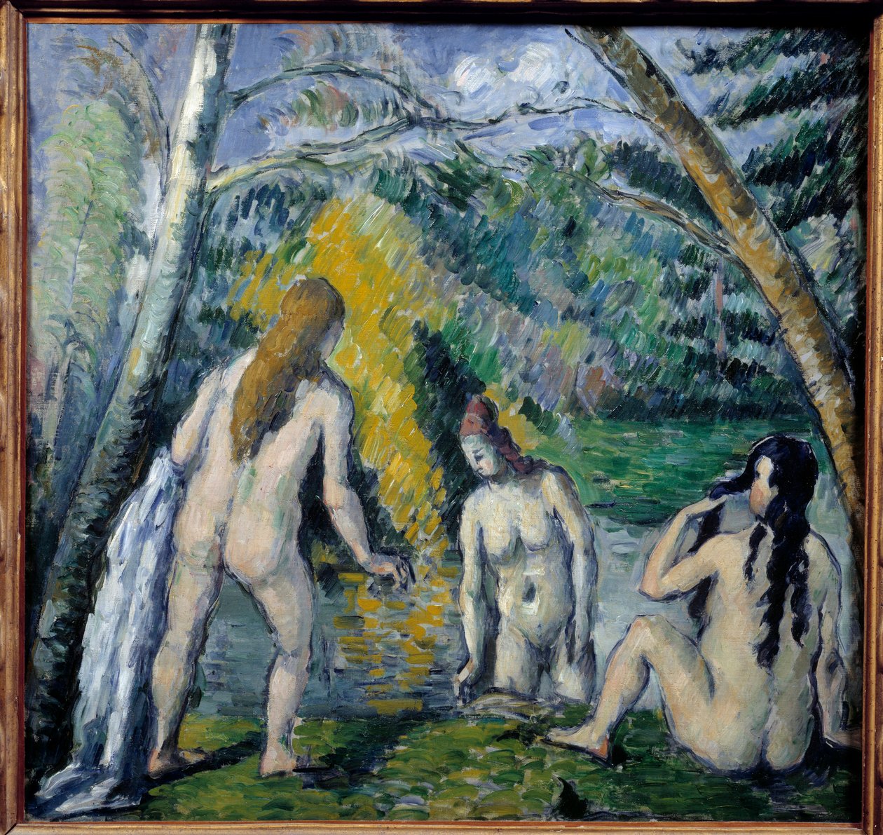 Tres bañistas por Paul Cézanne (1839-1906). 1879 de Paul Cézanne