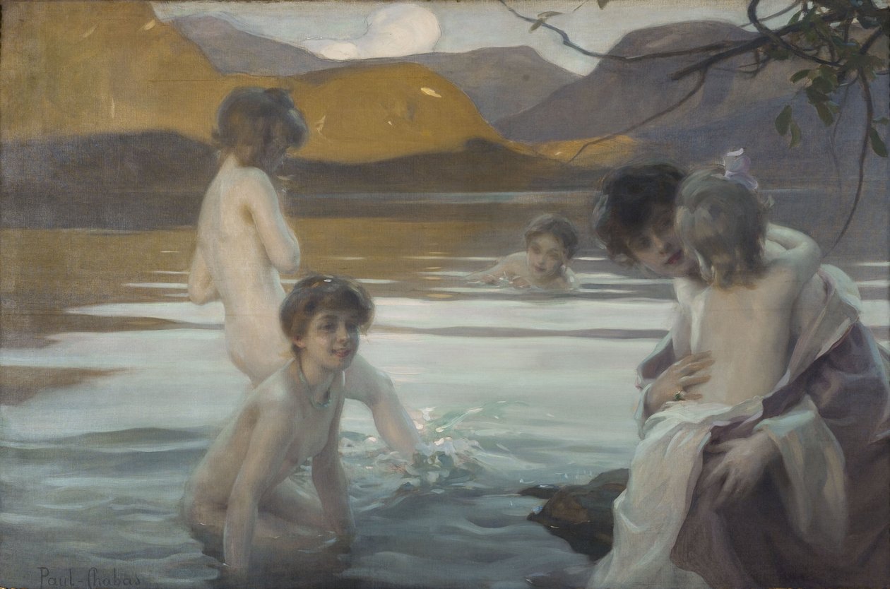 Primer baño, hacia 1907 (óleo sobre lienzo) de Paul Chabas