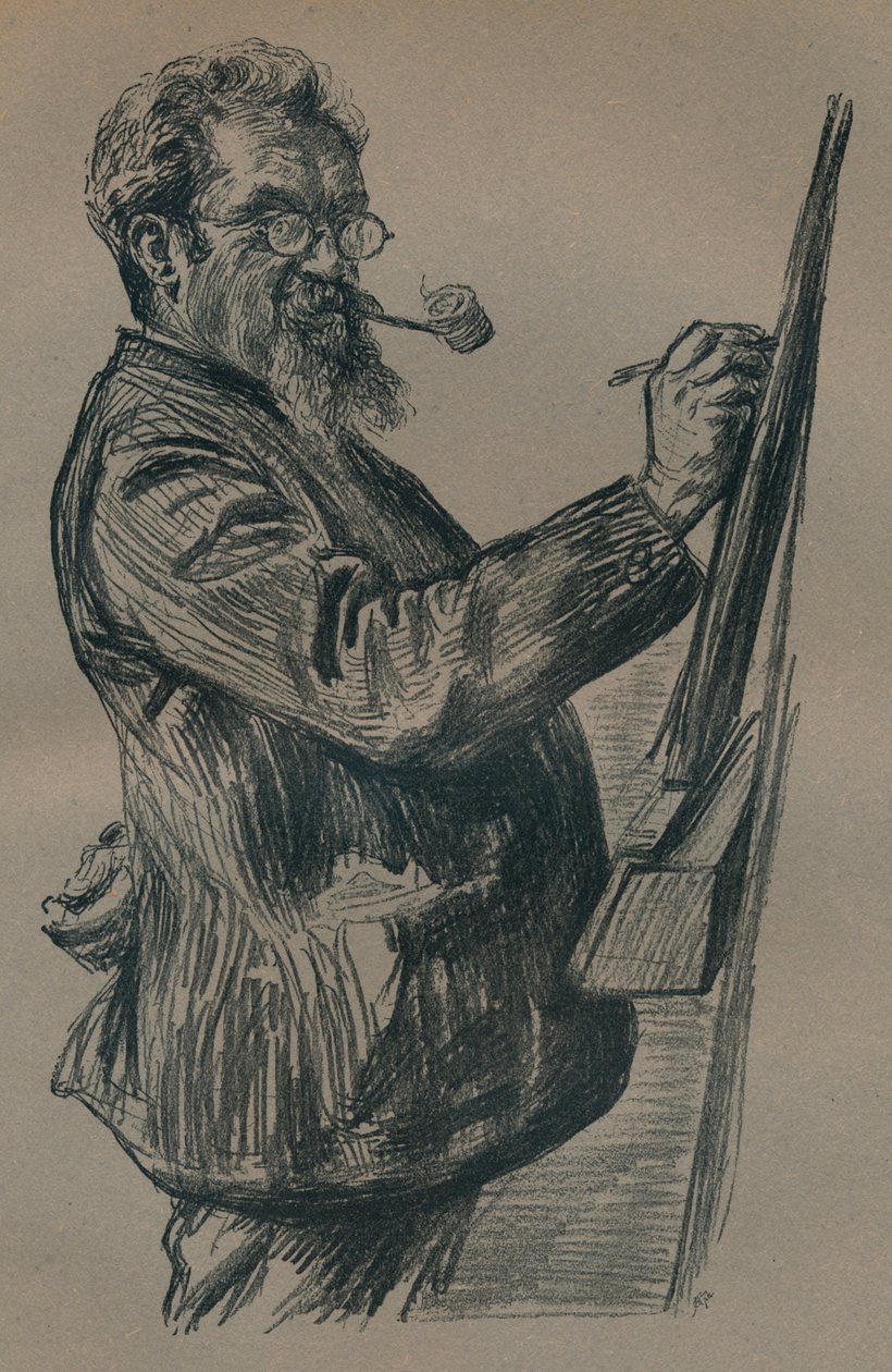 Retrato póstumo de Henry Stacy Marks, c. 1899 de Paul Charles Renouard