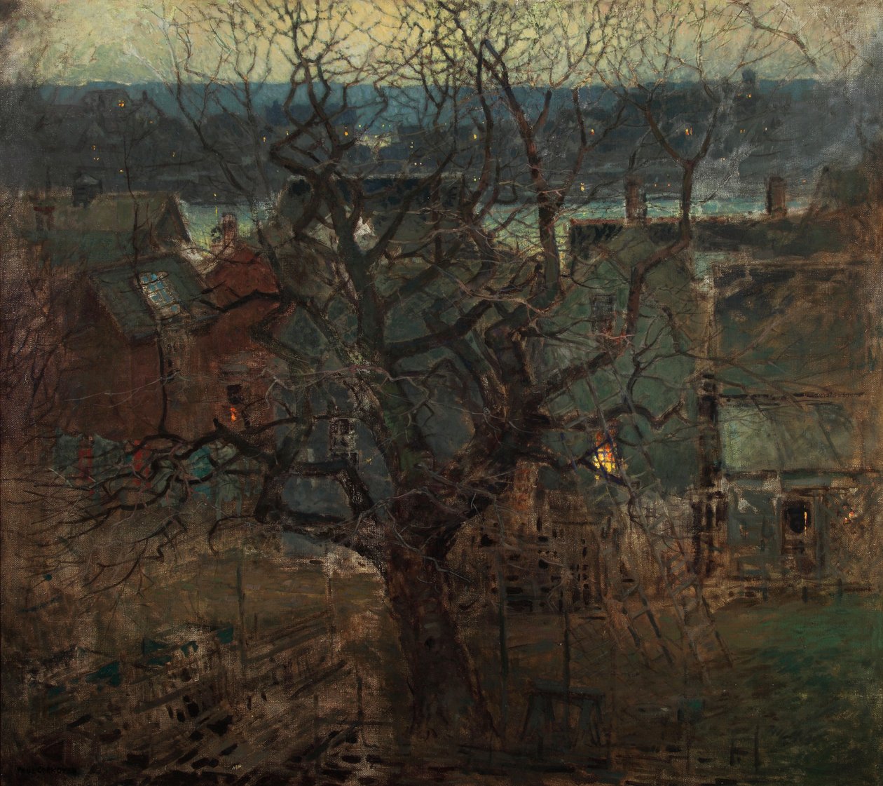 El río Charles, Boston de Paul Cornoyer
